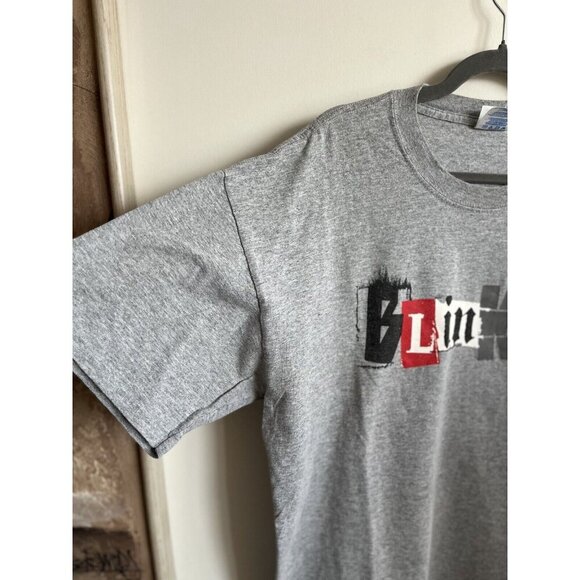 Vintage Blink 182 T-shirt Mens XL Concert Rock Tour Gray M&O Knits - Picture 5 of 6